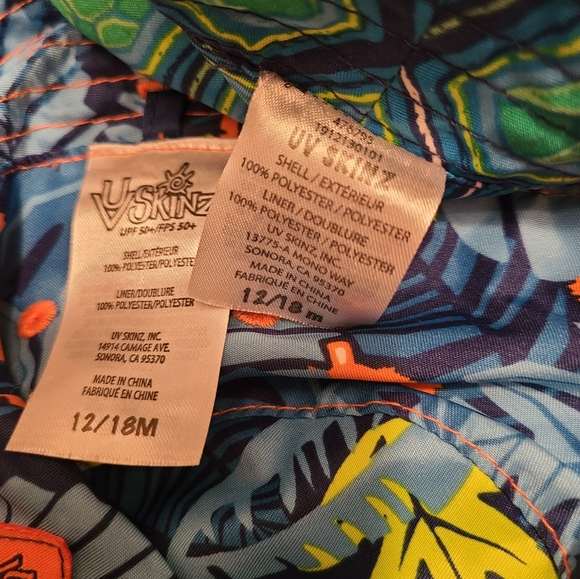 Two UV Skinz reversible toddler summer hats - Picture 2 of 2